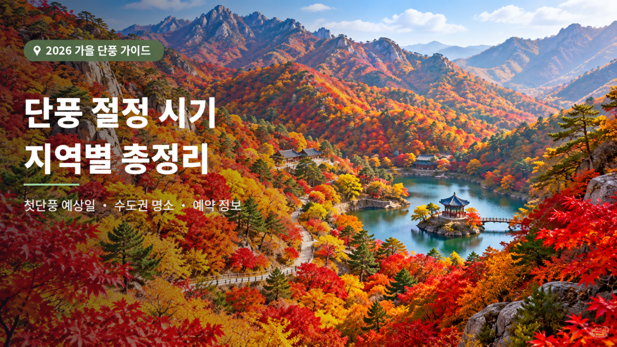 2026 단풍 시기 전망과 수도권 명소 대표 이미지