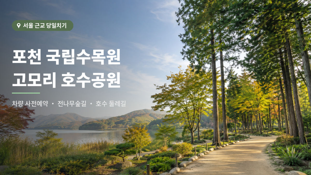 포천 국립수목원 예약과 당일치기 코스 대표 이미지